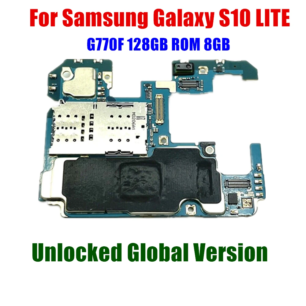 

Европейская версия материнской платы, разблокированная материнская плата, оригинальная материнская плата для Samsung Galaxy S10 LITE G770F 128 Гб ROM 8 Гб RAM