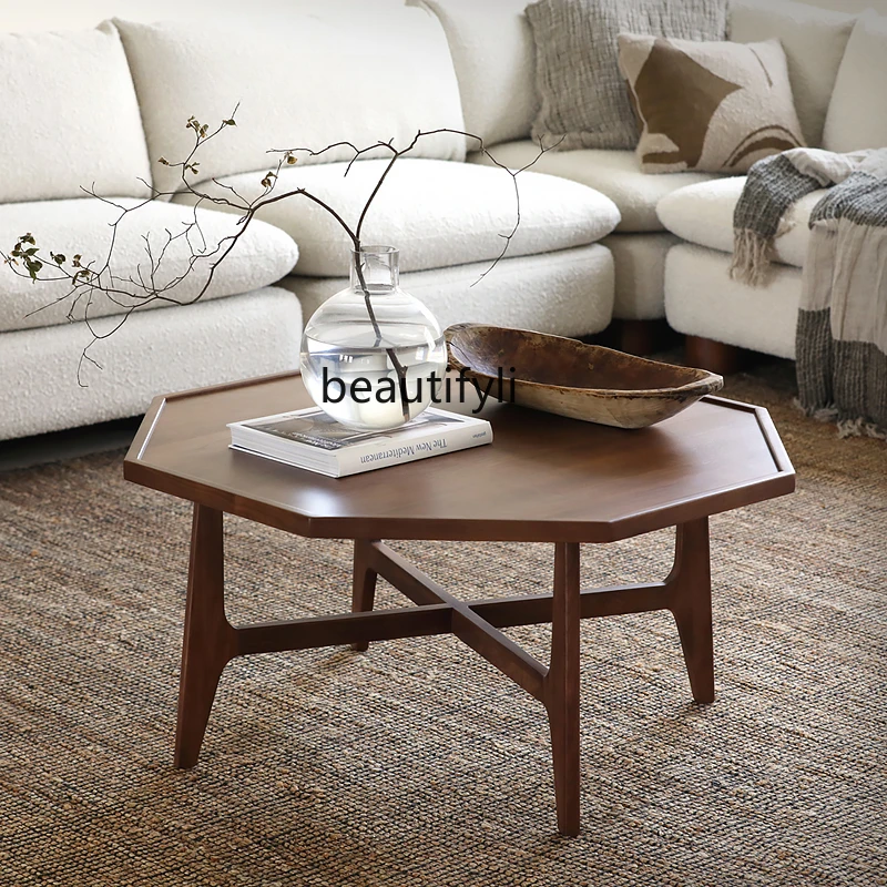 Скандинавский средневековый журнальный столик из массива дерева Nordic Morenburg North