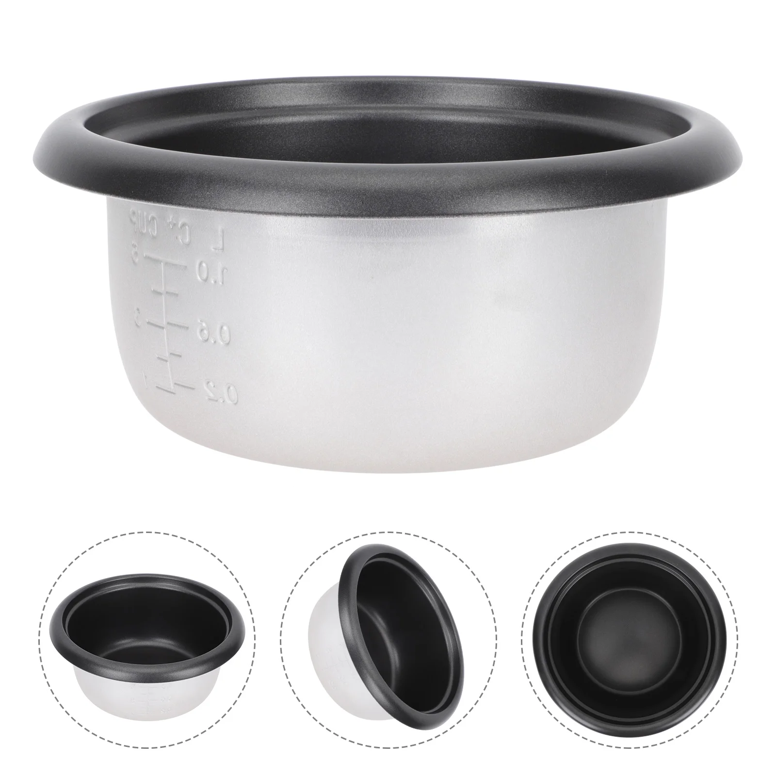 

Cooker Pot Rice Bowl Inner Liner Mold Cake Cooking Accessories Baking Stick Parts3Qt Serving Pressure Replacement Mixing Kitchen