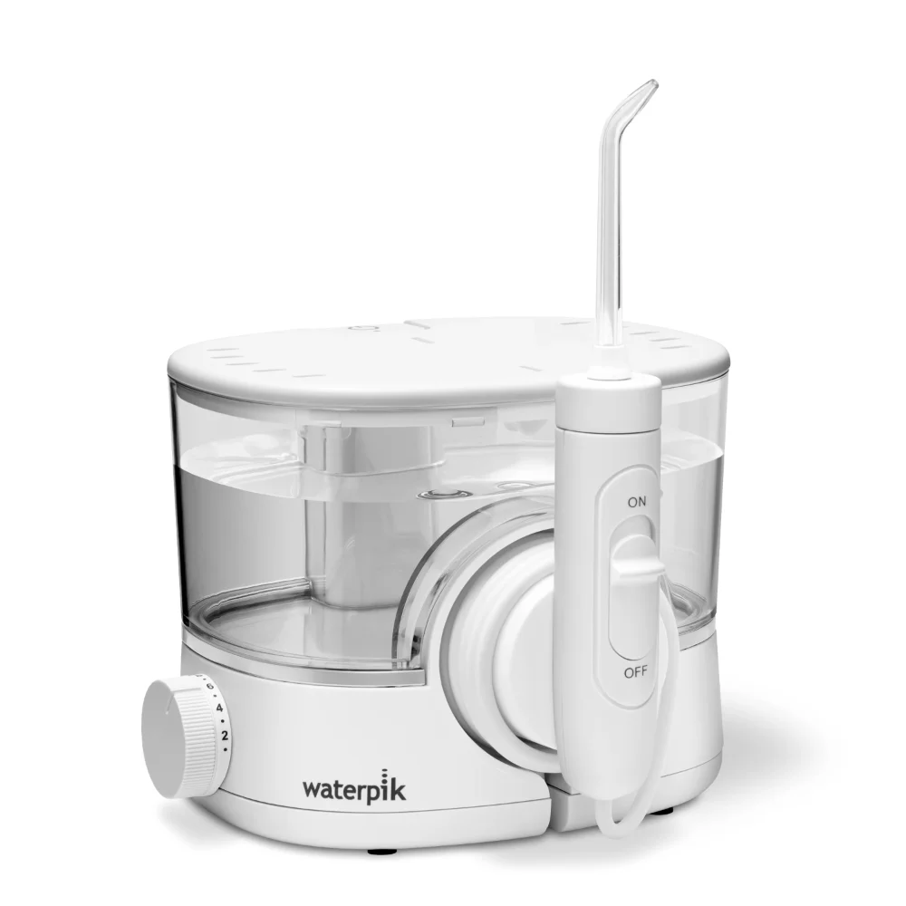 

ION Water Flosser, Cordless Rechargeable Countertop Oral Irrigator, White Ultra Sonic Cleaner