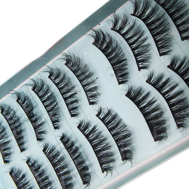 

Lashes 5/10 pairs 3D Faux Mink Lashes Natural False Eyelashes Dramatic Volume Lashes Fake Eyelash Extension Makeup Tools