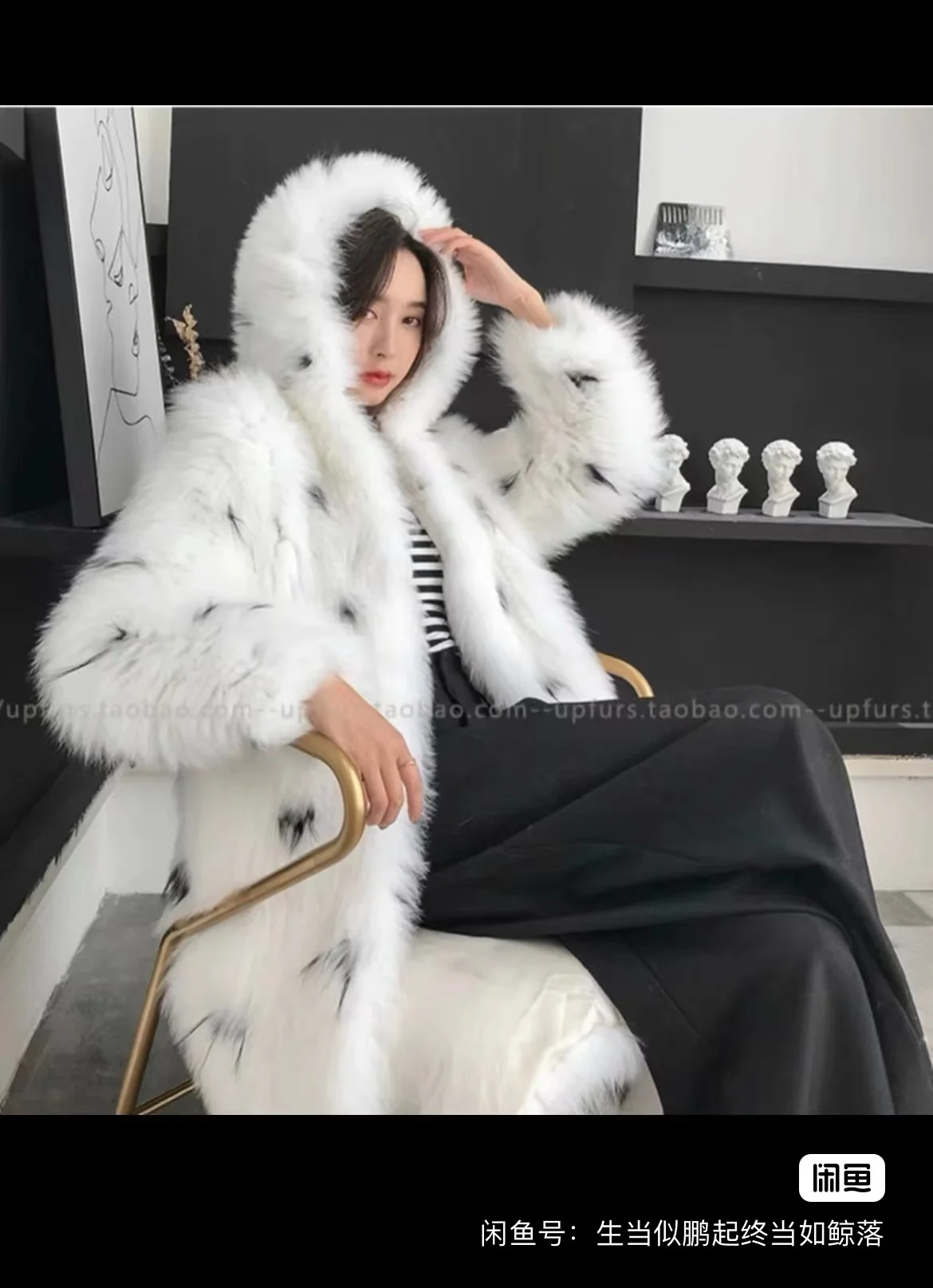 New Fashion  Real Fox  Fur Coat With Luxury Genuine Knitted  Fox Fur Hood  Jacket Factory Wholesale OEM