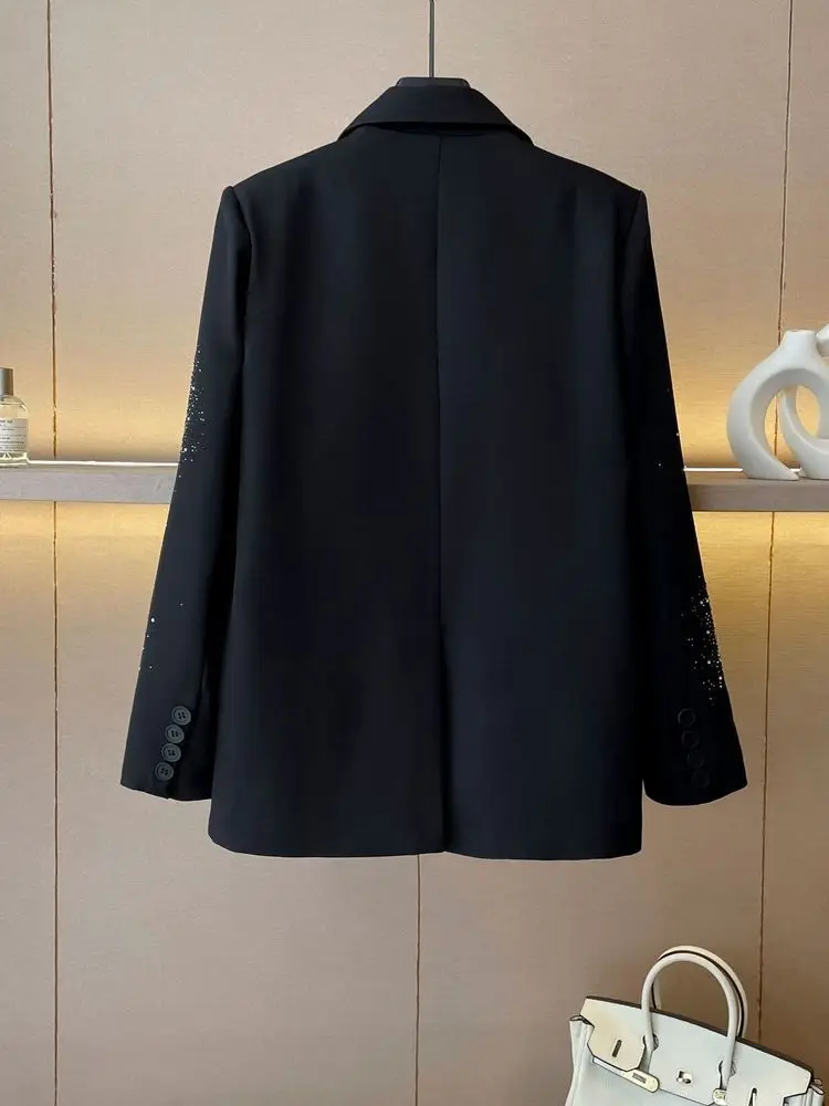 Женский Однобортный блейзер с наплечниками весна-осень