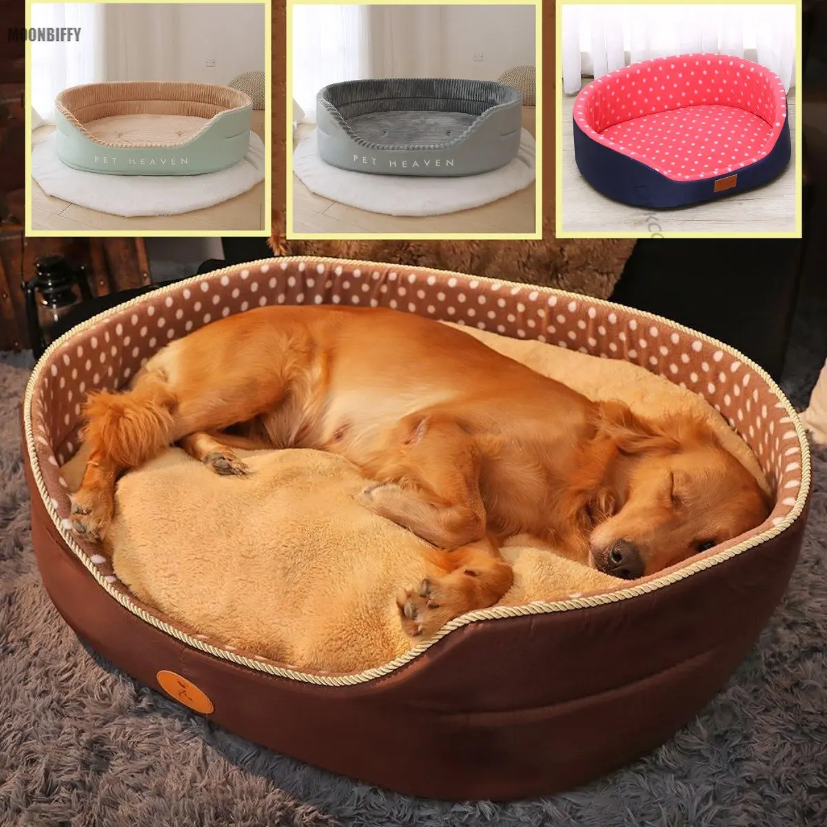 

Dog Bed Padded Cushion For Small Big Dogs Sleeping Beds Pet Houses For Cats Super Soft Durable Mattress Pet Mat