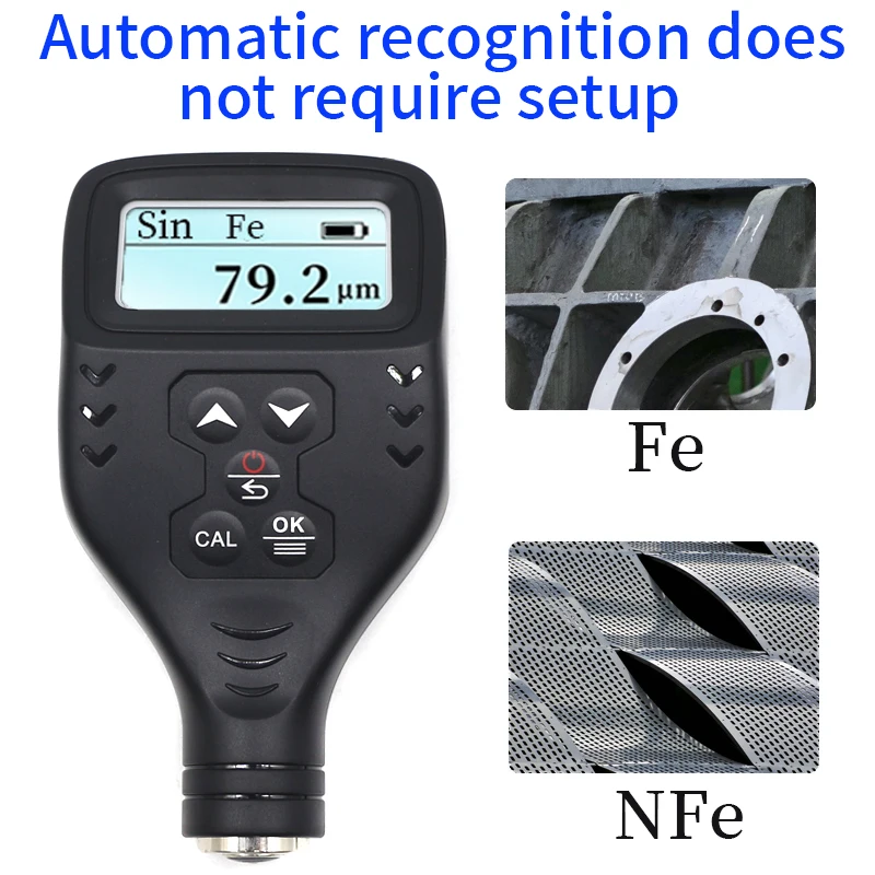 TM221 Цифровой автомобильный толщиномер краски Детектор толщины пленки