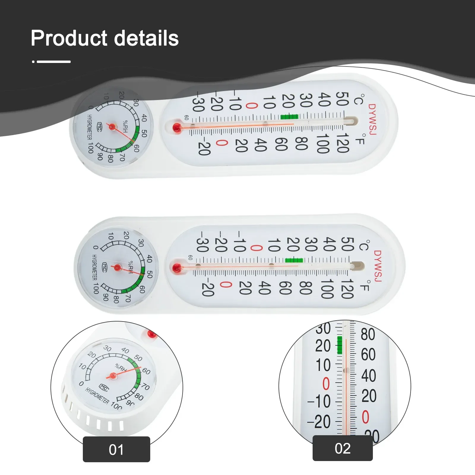 Настенный Измеритель температуры и влажности Механический дизайн точный чтение