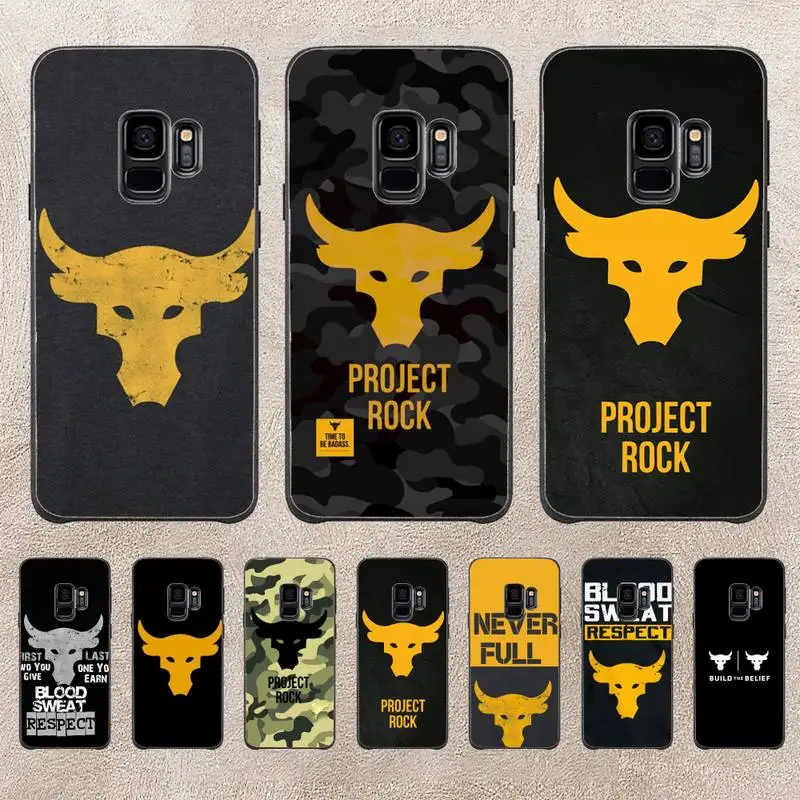 

Project Rock Phone Case For Samsung Note 8 9 10 20 Case For Note10Pro 10lite 20ultra M20 M31 Funda Case