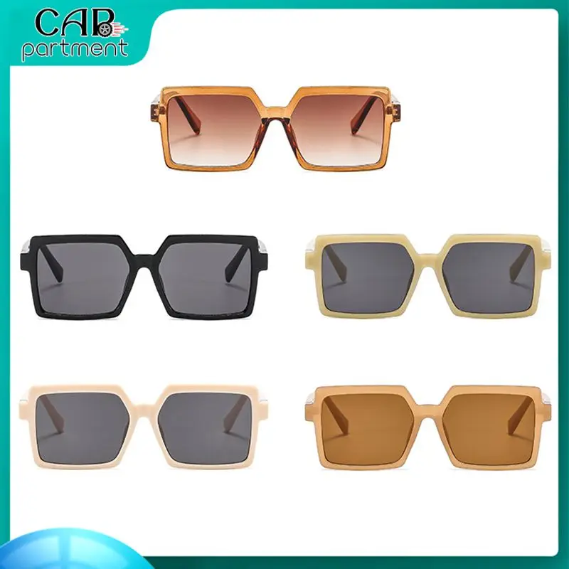 

Солнцезащитные очки в винтажном стиле для мужчин и женщин, брендовые Роскошные солнечные аксессуары в квадратной оправе, желейные цвета, ак...