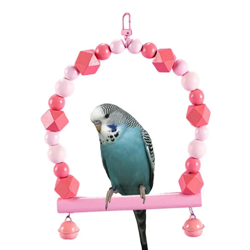 

Bird Swings For Small Birds Bird Climbing Chewing Toy Swing Perch Parakeet Toys Perch Stands Bird Cage Accessories Parrot Swing