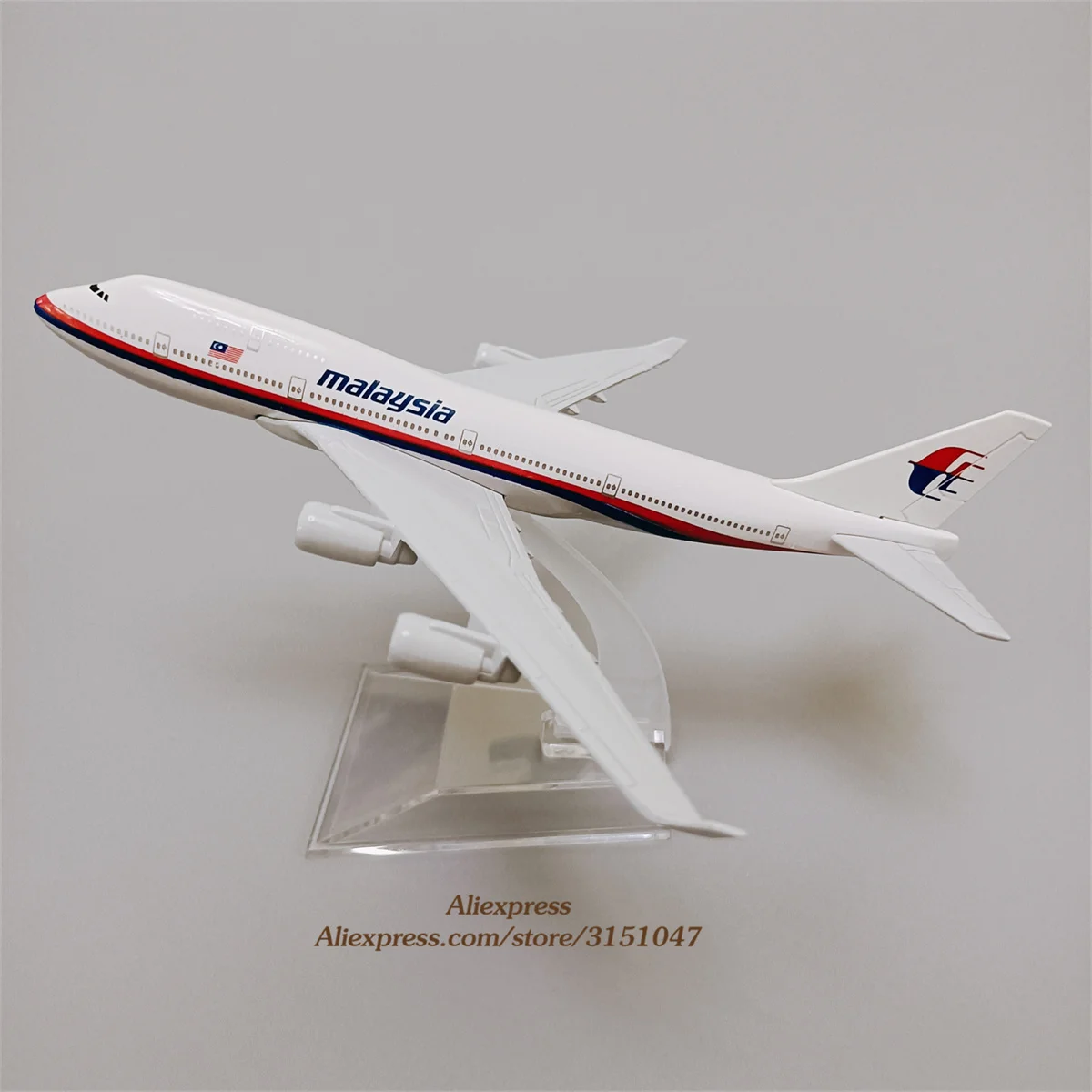 

Модель самолета из металлического сплава, модель авиационного самолета B747, Малайзия, Боинг 747, модель авиационного самолета, подарки 16 см