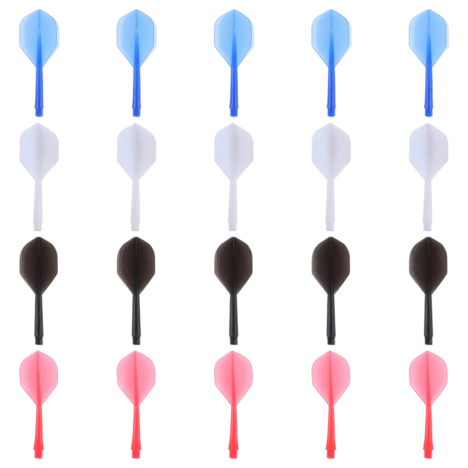 

20 Pcs Thread Dart Tail Child Outdoor Kids Toys Shafts Steel Tip Plastic Balance Tails