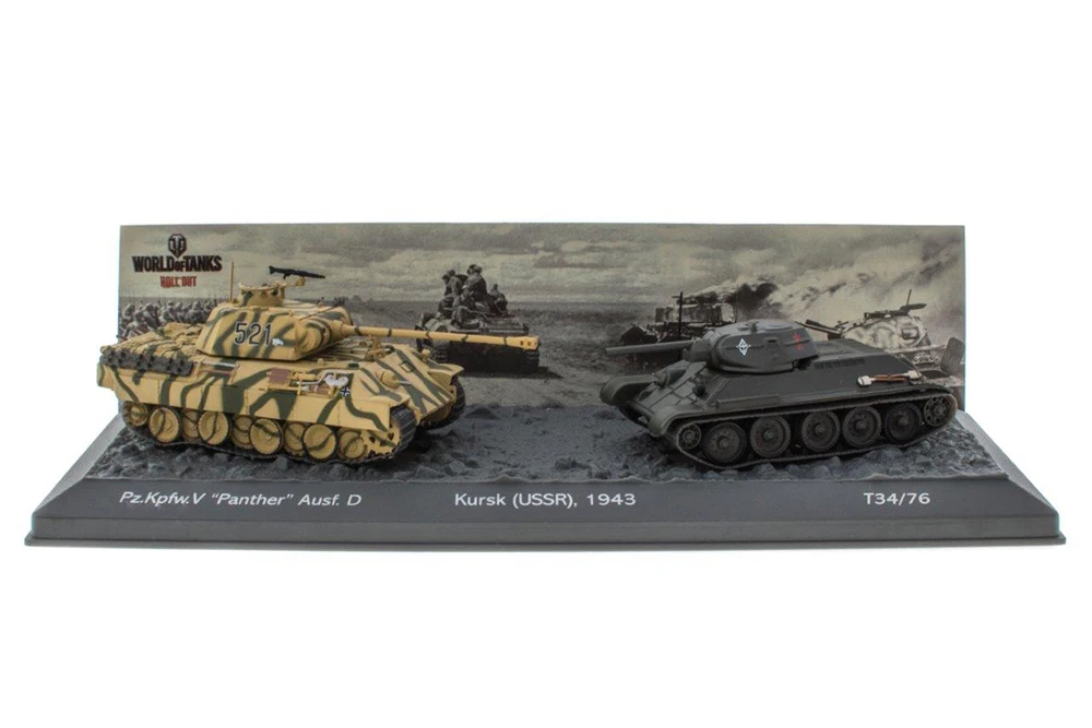 TANK SET T-34-76 AND PANZER V PANTHER AUSF.D (SD.KFZ.171) 1943 | НАБОР ТАНК Т-34-76 И (SD.KFZ