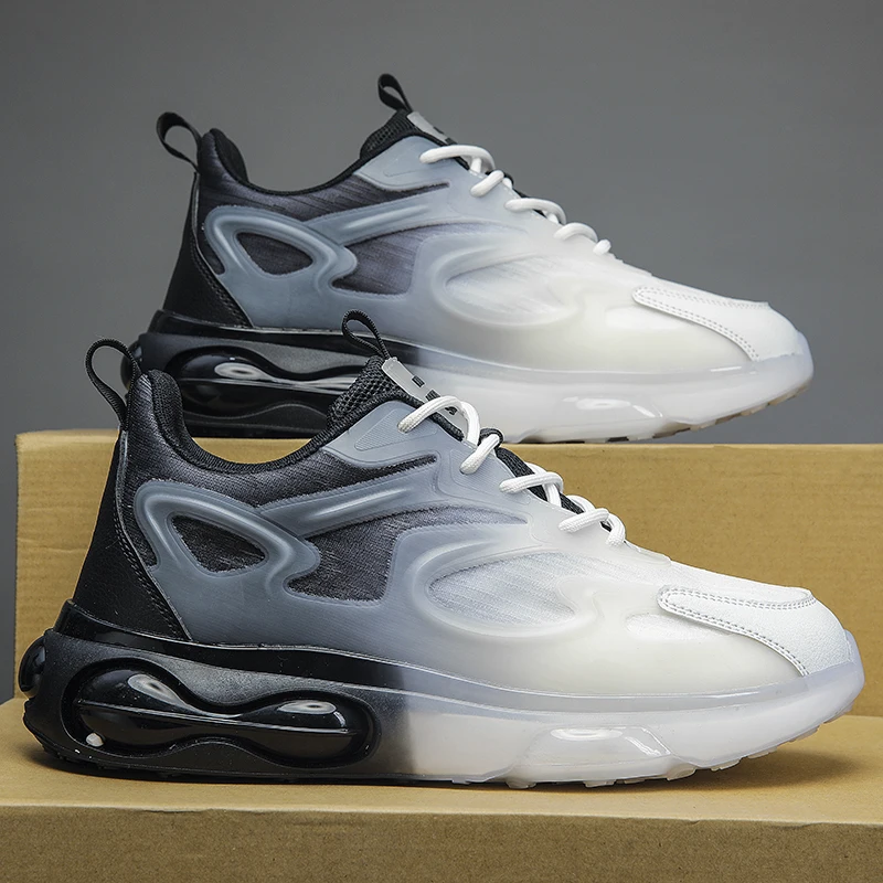 

Summer new men's breathable sports shoes Joker popcorn thin mesh shoes light platform daddy tide shoes men