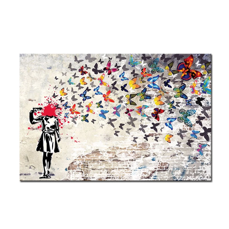 

Картина "Девушка с бабочкой" WJWANG