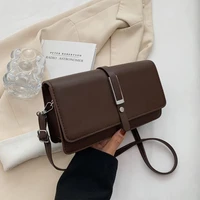 new crossbody messenger bags designer women shoulder bags 2022 fashion flap simple ladies pu leather handbags square