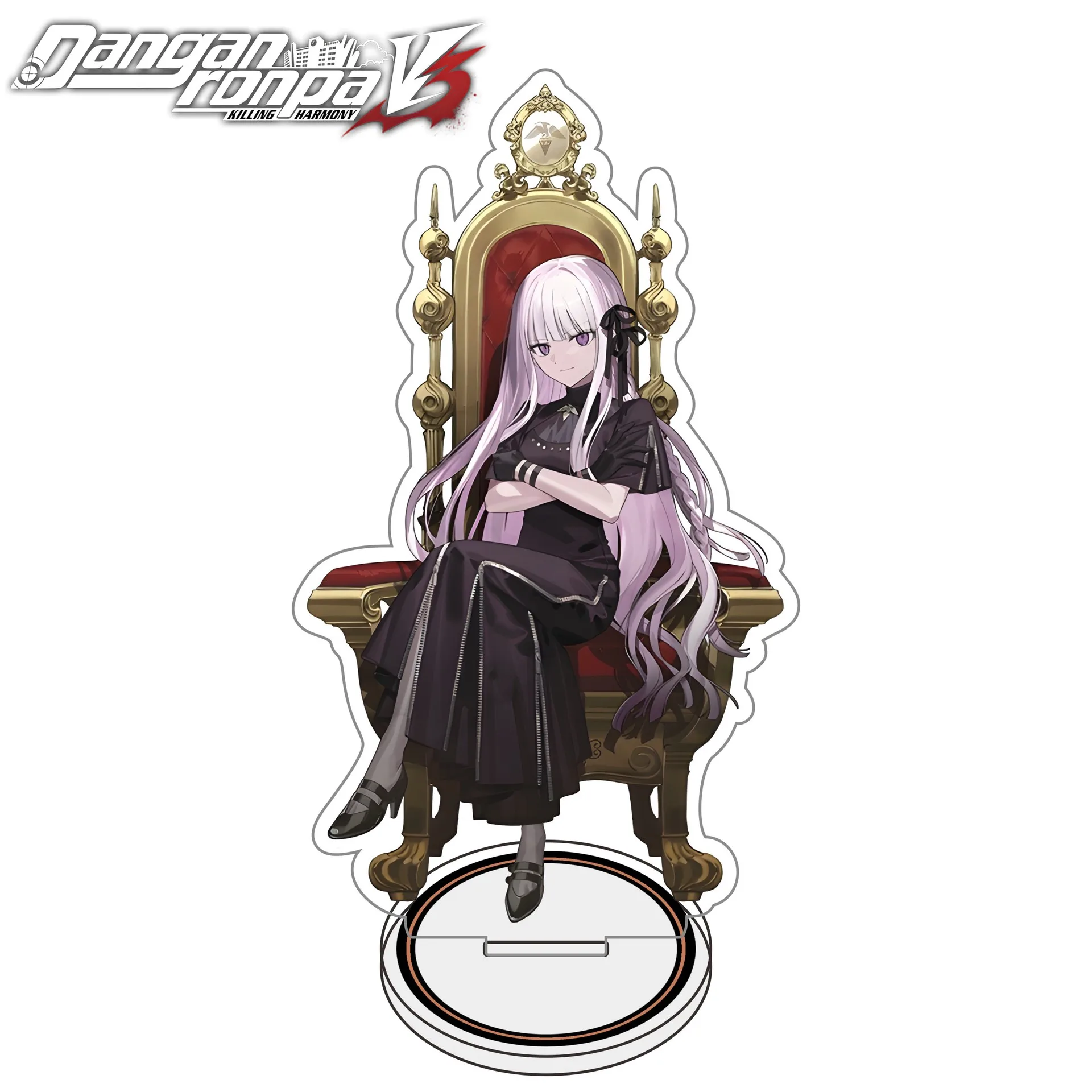 Фото Акриловая мини-подставка 15 см по аниме Danganronpa, креативный настольный декор, брелок, украшение, подарок для друзей и девушек №5