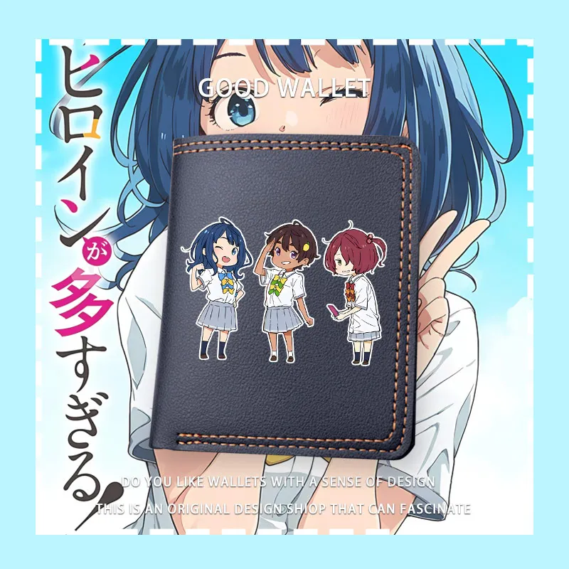 Makeine: Too Many Losing Heroines короткий кошелек с героями мультфильмов унисекс из