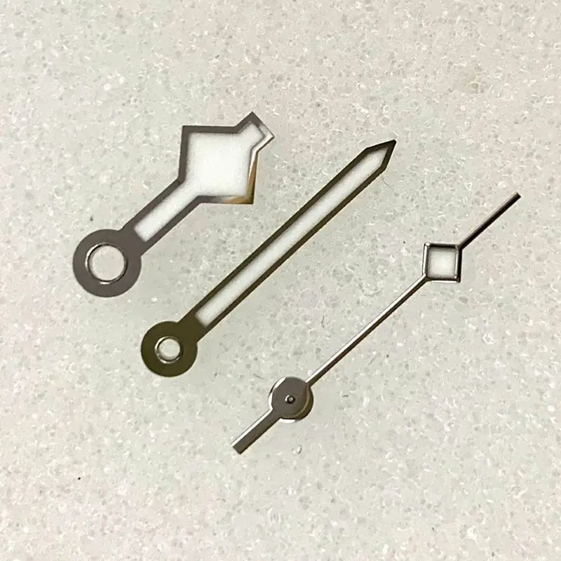 Hands watch accessories Hands blue luminous white silver rimmed white gold rimmed Fits NH35 NH36 calibre