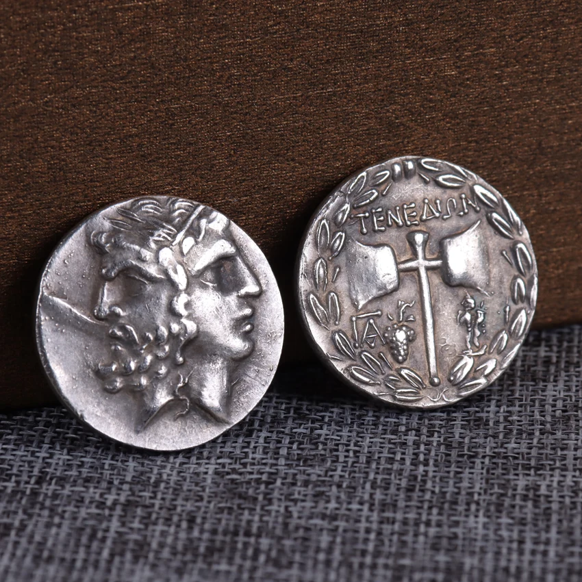 REPLICA 1PC Ancient Greek Coins Commemorative Badge Foreign Souvenir Coins Non-currency Decorate Coins