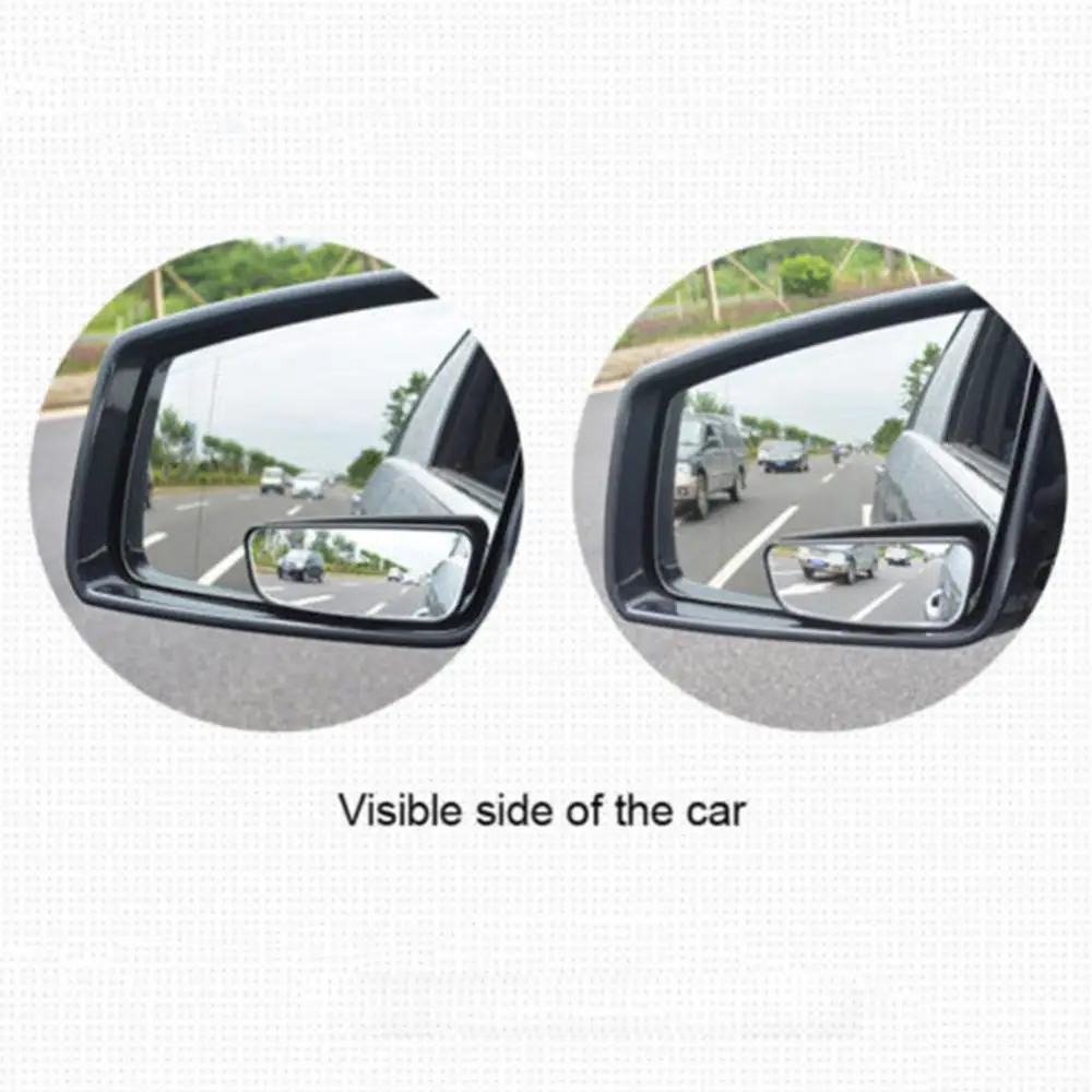

1 Pair decoration Car Blind Spot Mirror Wide Angle 360 Degree Adjustable Auxiliary Rearview car mirror lancer blind spot mirror