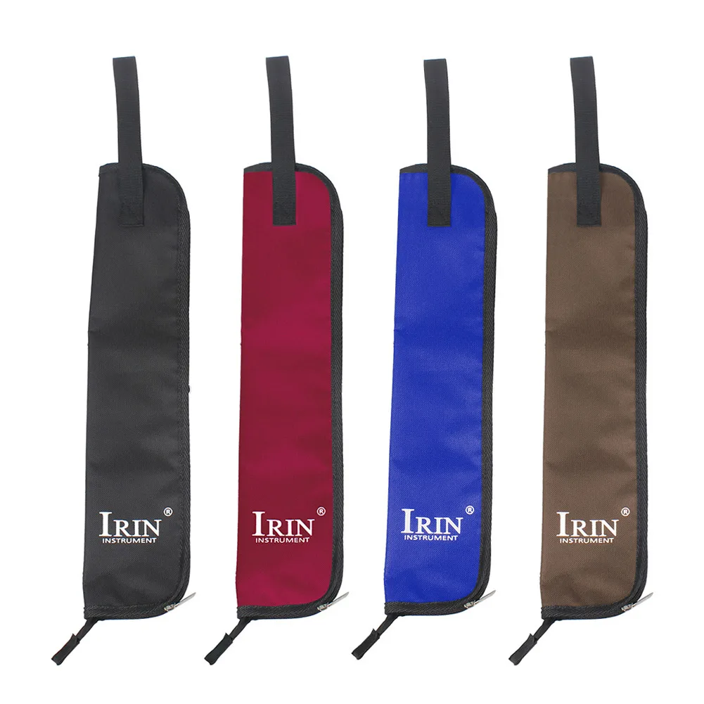 

IRIN Portable Drum Stick Holder Pouch Oxford Cloth Waterproof Drumsticks Storage Bag Mallet Package Case Percussion
