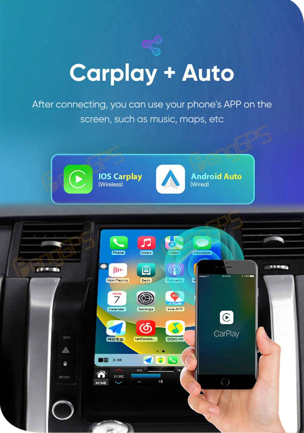 Автомагнитола для Land Rover Range Sport 2005 - 2009 Android стереоприемник с RHD-экраном Авторадио