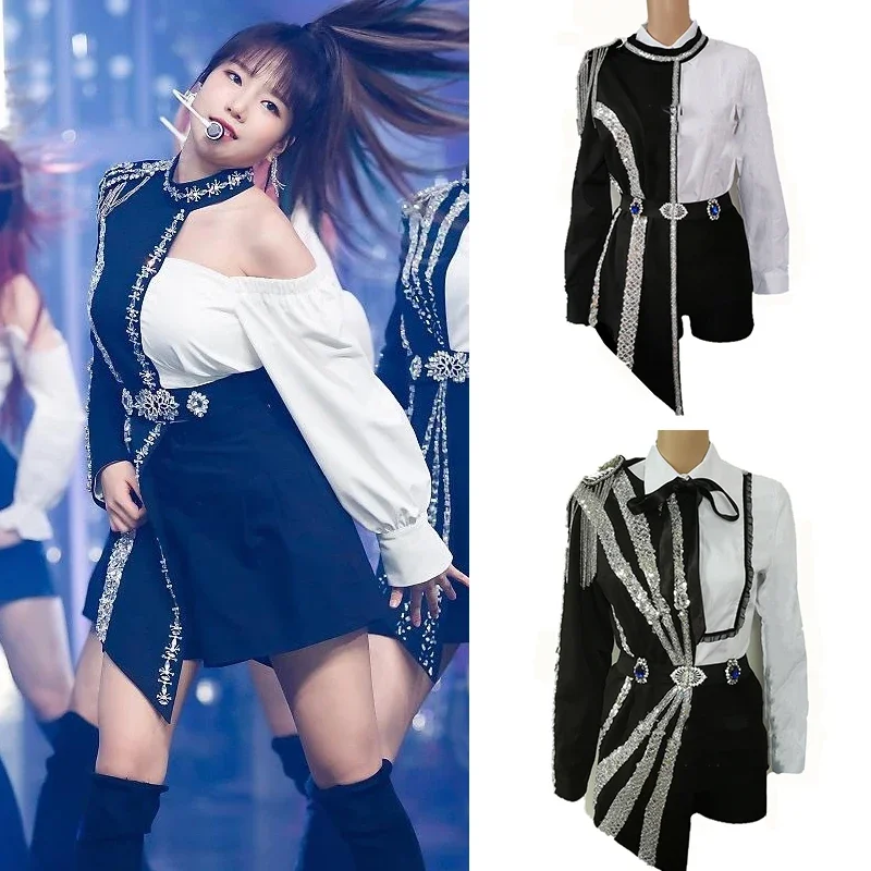 Костюм для джазовых танцев DWY4451 в Корейском стиле костюм выступлений хип-хоп