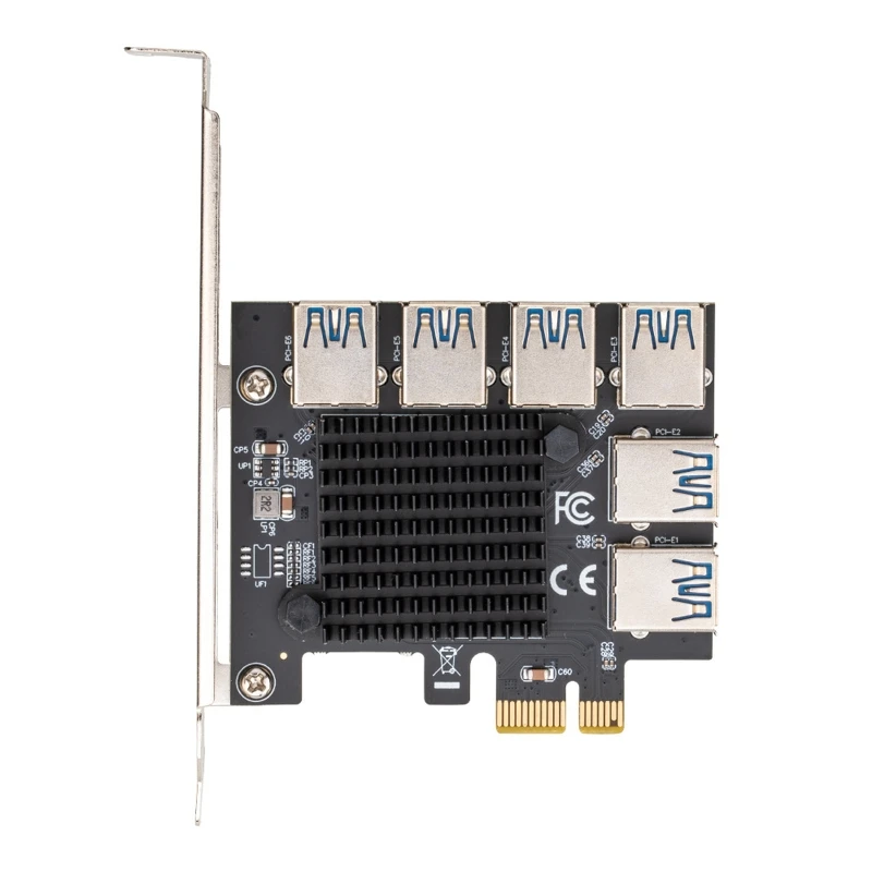 

Полная скорость 6 портов PCI для экспресс PCIe 1X 4X 8X 16X к USB 3,0 расширения карты