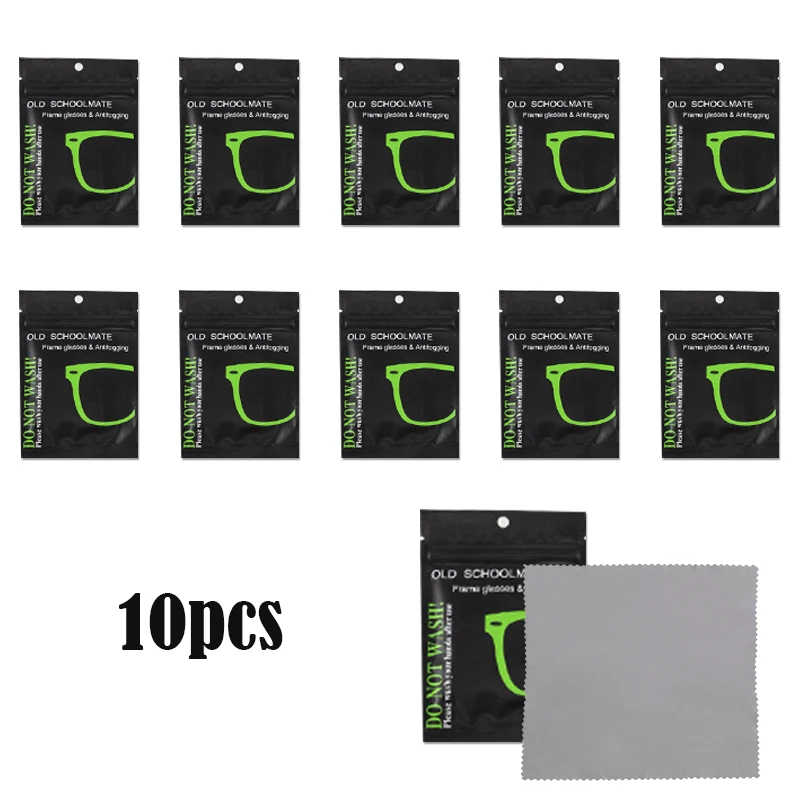 

10pcs Reusable anti-fog wipes for glasses Anti-fog glasses wipes Anti-fog lens cloth Glasses cleaning cloth
