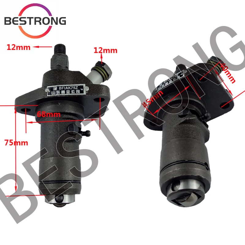 Топливный Инжекционный насос для R185 R190 R192 одноцилиндровый с водяным охлаждением