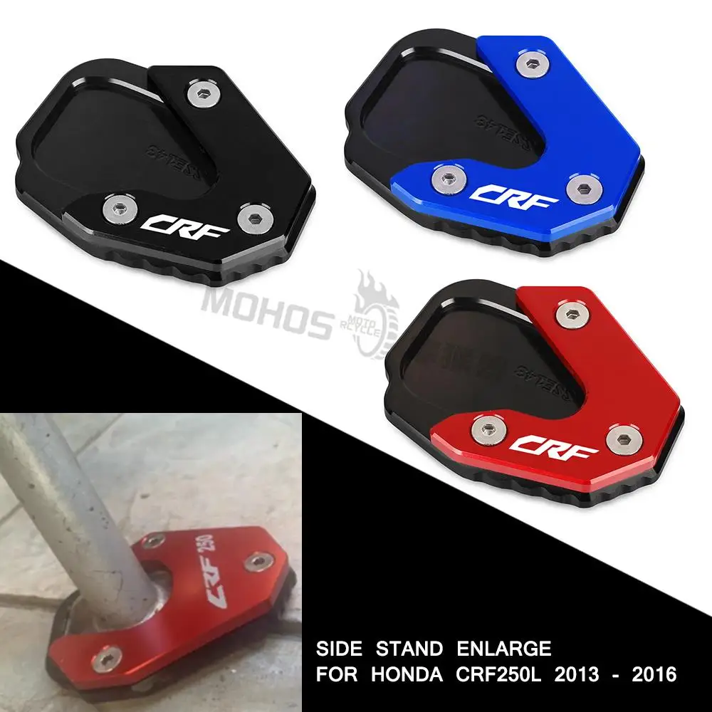 

FOR HONDA CRF250L 2013-2016 CRF250 L 15 Motorcycle Accessories CRF 250 L 2014 Side Stand Enlarger Plate Pad Kickstand Extension