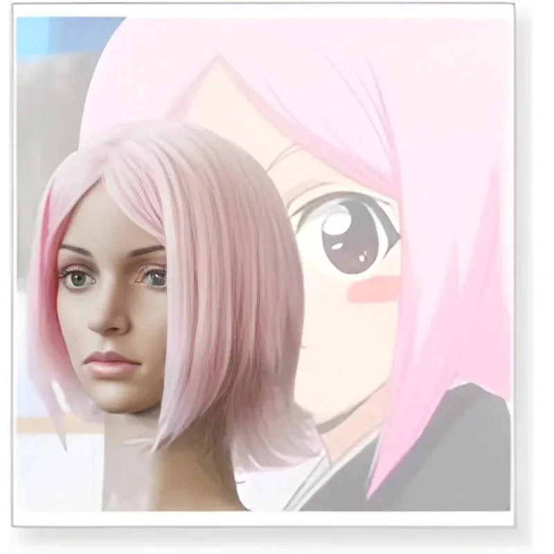 Фото DY20JP Аниме Bleach Kusajishi Yachiru Косплей Костюм Волосы Головные Уборы Короткий Розовый Комикс Wig25 №2