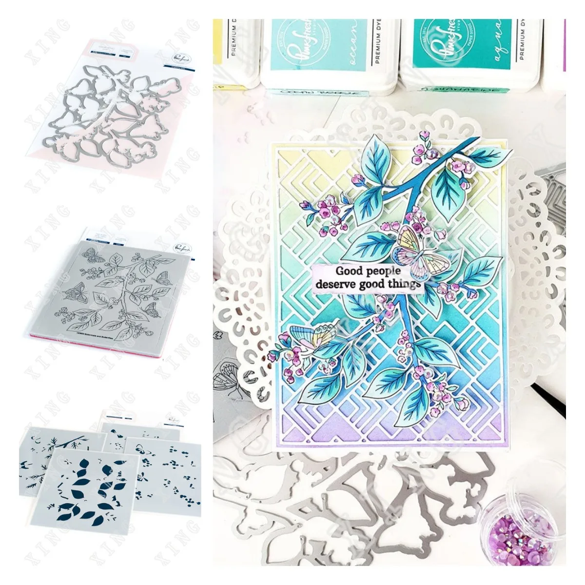 

2021 Christmas Flower New Metal Cutting Dies Hot Foil Scrapbook Diary Decoration Embossing Template DIY Make Greeting Card Gift