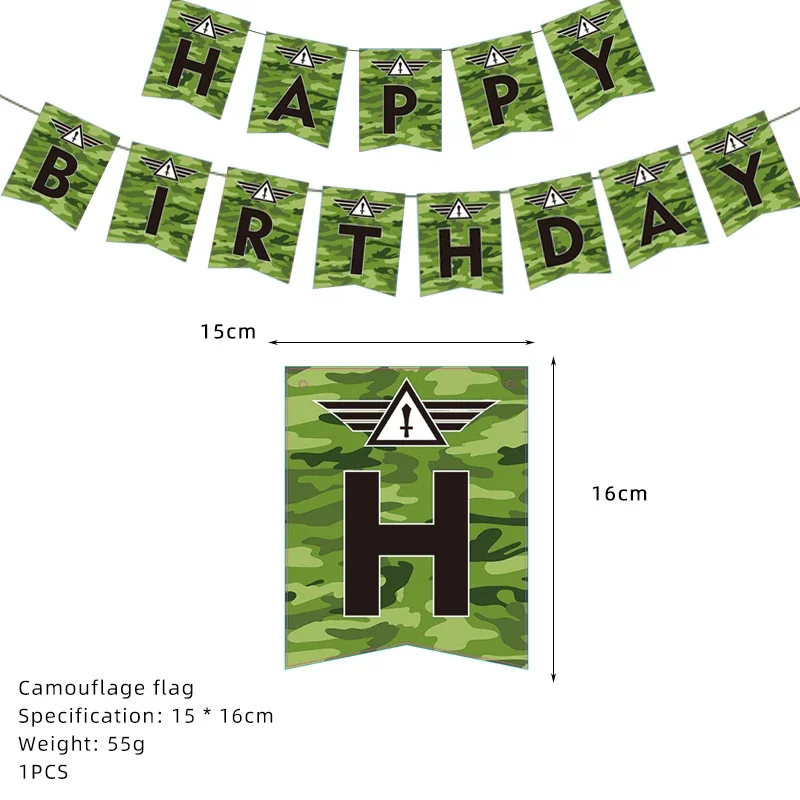 

Одноразовые наборы посуды Hot Toys, камуфляж