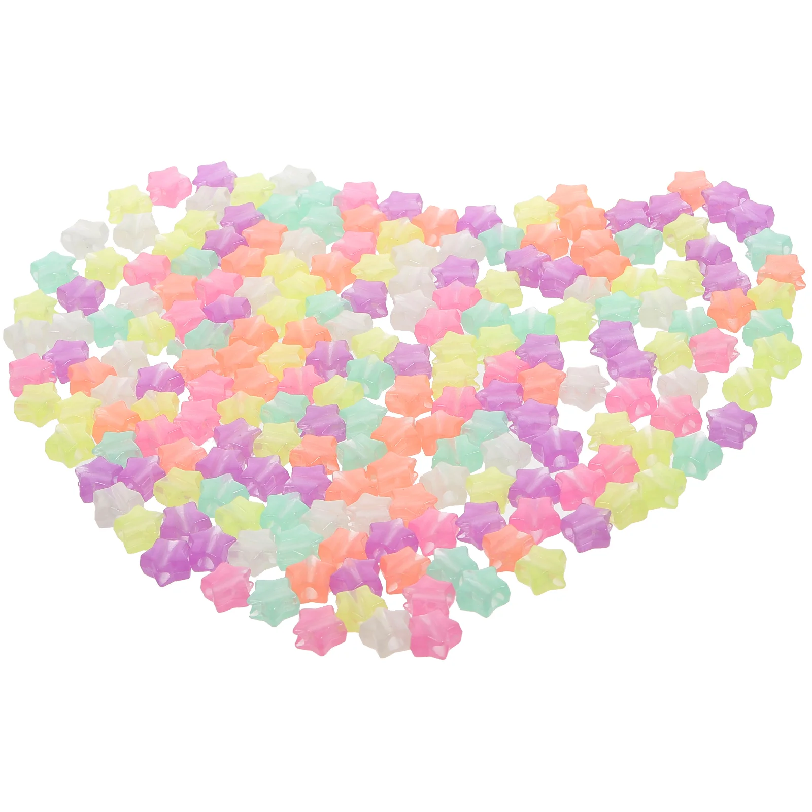 

Luminous Five-pointed Star Beads Bracelet Making DIY Jewelry Accessory Plastic Glow The Dark Necklace Choker