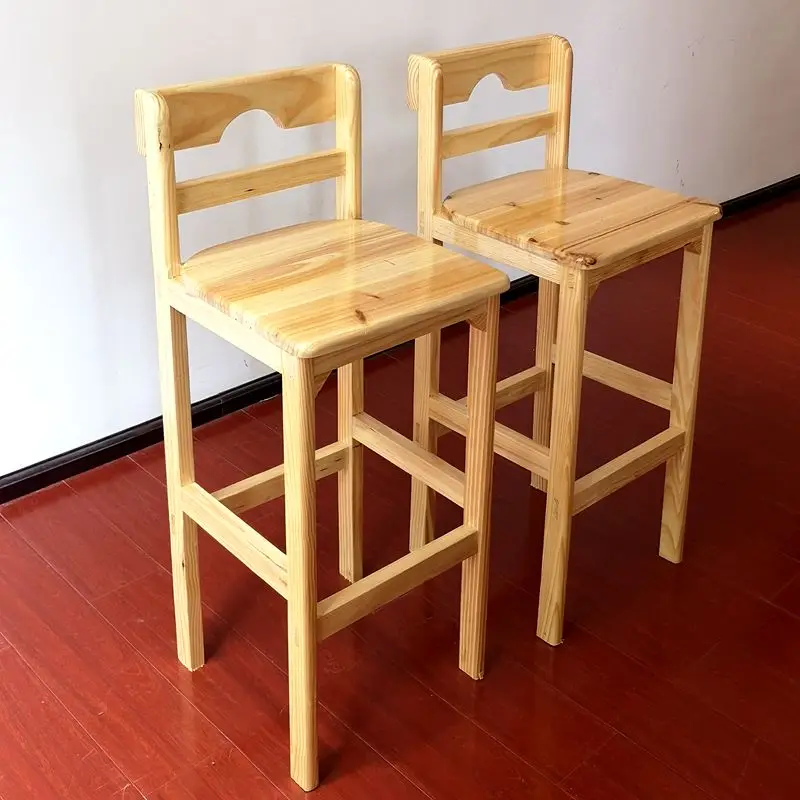 

Деревянные барные стулья в азиатском стиле высокой стойки, уличные стулья для кухни, завтрака, ресторана, садовая мебель для бара