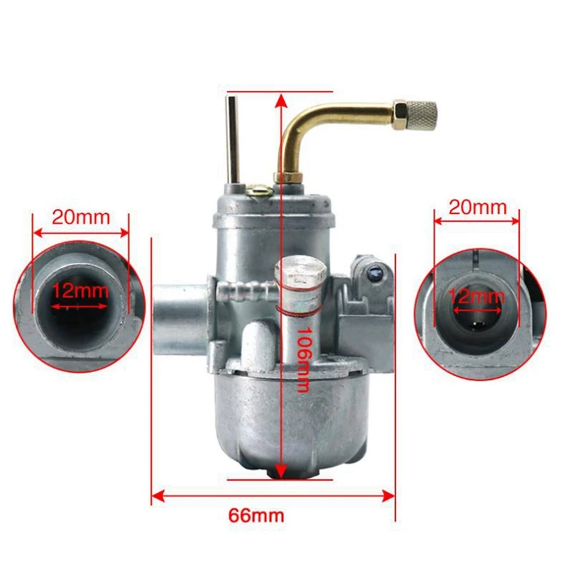 Карбюратор в стиле 12 мм для Puch Maxi Sport Luxe Newport E50 Murray Cobra Magnum MK MKII 50CC двигатели