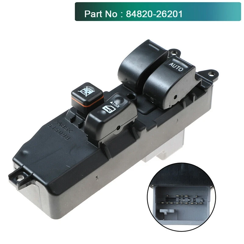 Передний правый Электрический переключатель главного окна RHD 84820-26201 для Toyota Hiace