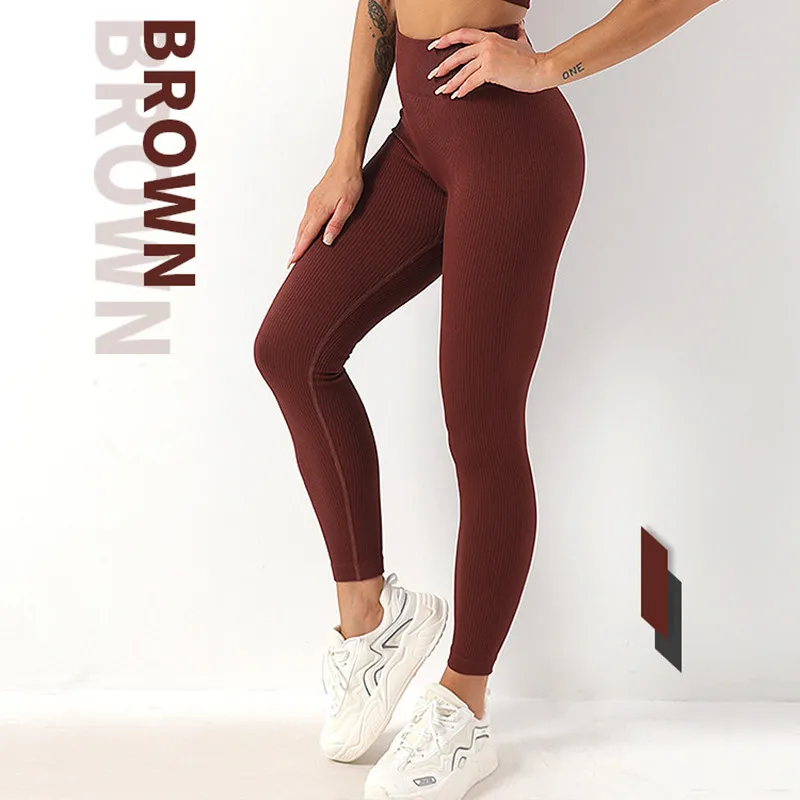 2022 New Yoga Pants High Waisted Gym Leggings Sport Women Fitness Seamless Female Legging Tummy Control Running Training Tights