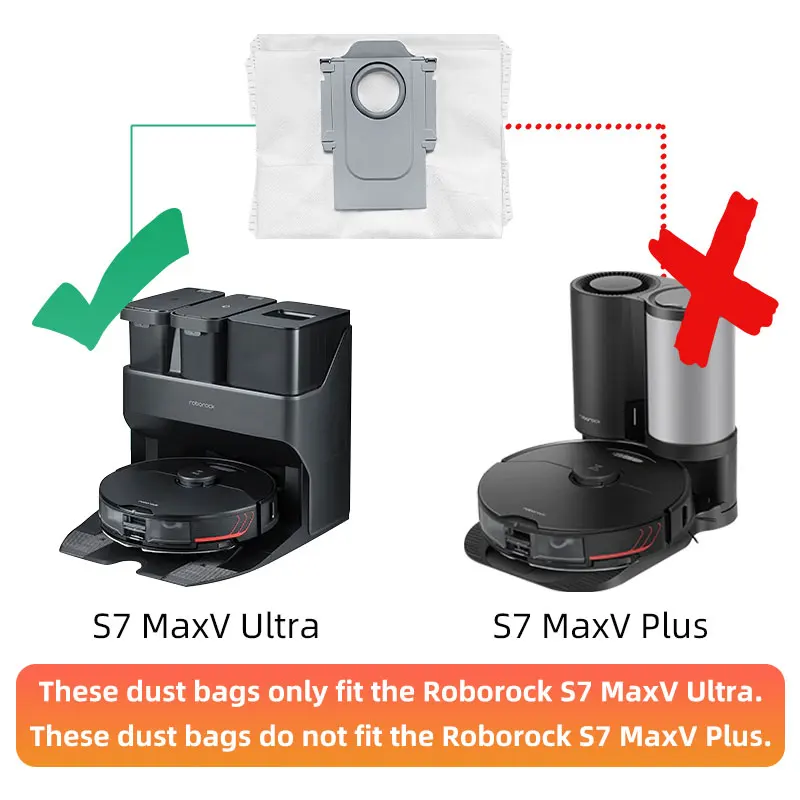 For Roborock S7 Maxv ultra Accessories Xiaomi G10S PRO Robot Vacuum Cleaner Dust Bag main side brush Mop cloth Replacement Parts |