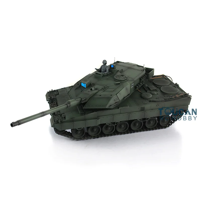 1/16 HENG LONG 7.0 Leopard2A6 RC Tank 3889 360 Turret FPV Barrel Recoil Пульт дистанционного управления