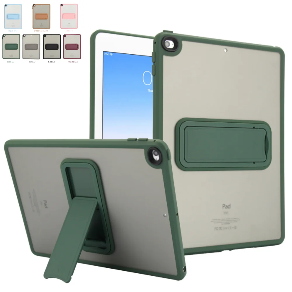 Фото Чехол для iPad 9,7 дюйма, 6-го 5-го поколения A1822 A1823 A1893 A1954 Air 2 A1566 A1567 Защитный чехол для планшета военного уровня с подставкой №1