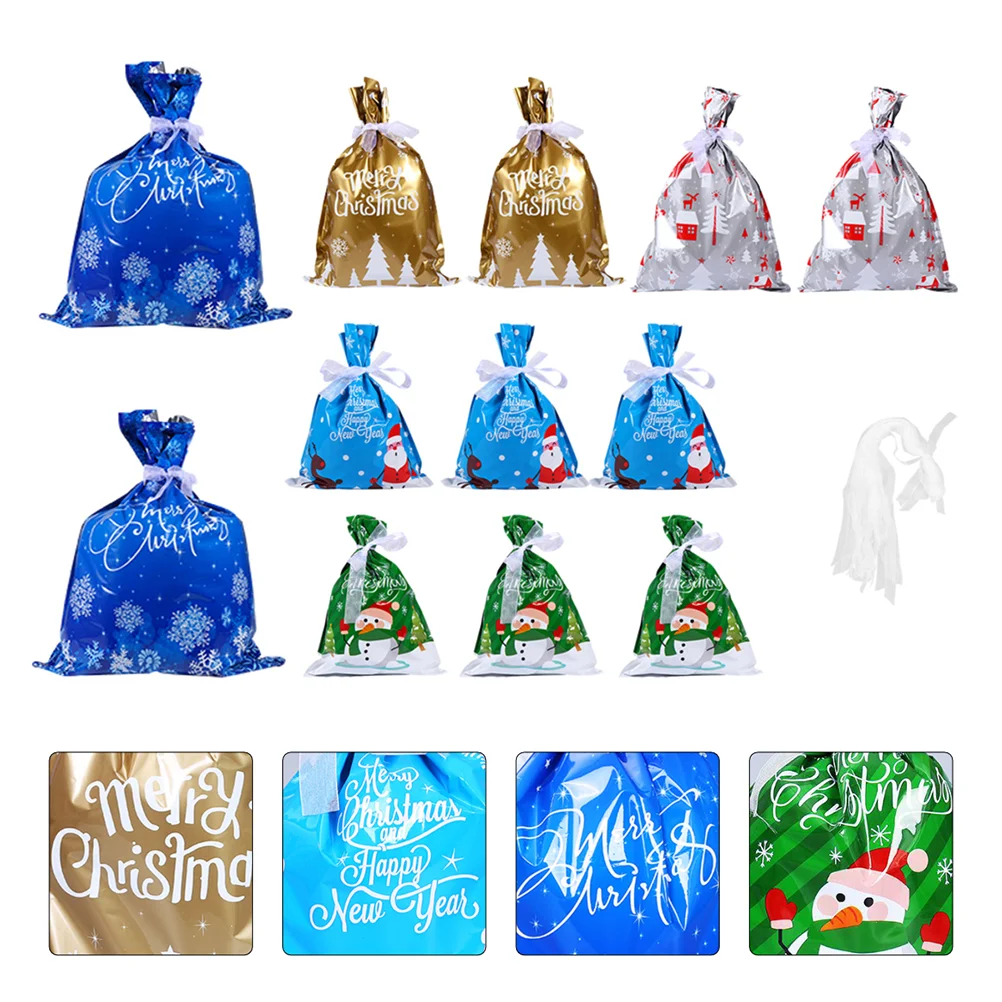 

1 Set Wrapping Bags Holiday Gift Pouch Holiday Gift Sacks Christmas Candy Xmas Gift Sacks Christmas Treat Bags