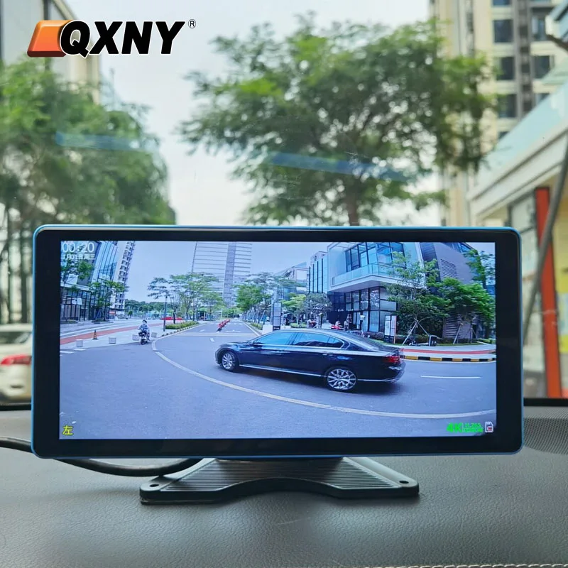 10.36" Touch IPS Screen 4CH Split Display Car DVR Loop Recorder Bluetooth MP5 Play Monitor For 4 PIN AHD Backup Camera RV Truck - купить