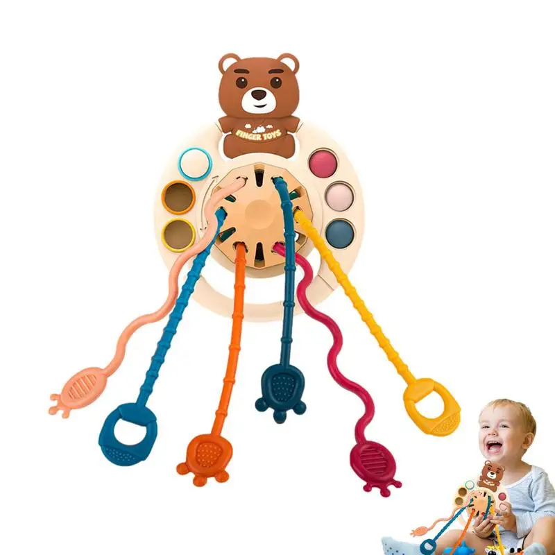 

Игрушка сенсорная для малышей, пищевой силикон, тянущаяся нить, игрушка для активного отдыха, игрушки сенсорные для малышей, развивающие иг...