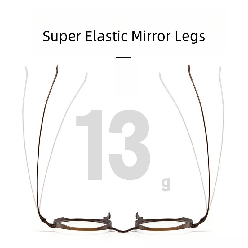 Модные удобные очки FIRADA в стиле ретро круглые из чистого титана оправа для очков