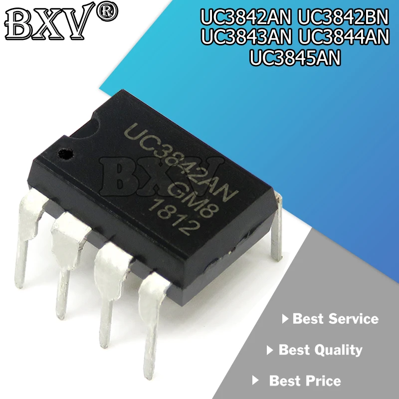 

10PCS/LOT UC3842AN UC3842BN UC3843AN UC3844AN UC3845AN DIP DIP-8 IC Chipset