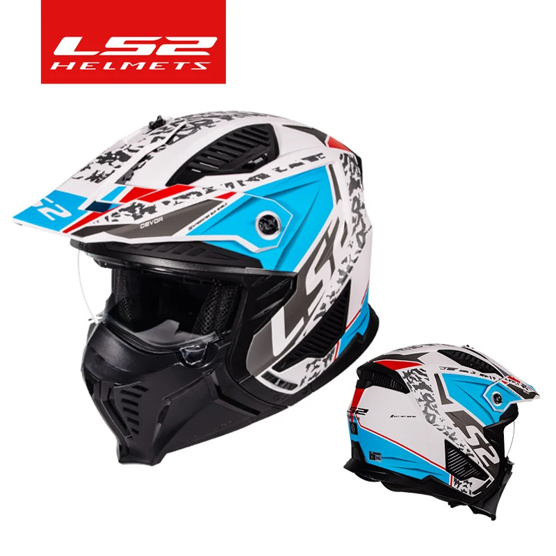 

LS2 OF606 Drifter Unisex Combination Open Face Helmets Motorcycle Motocross Men Women Fashion Riding Helmets ECE R22.06