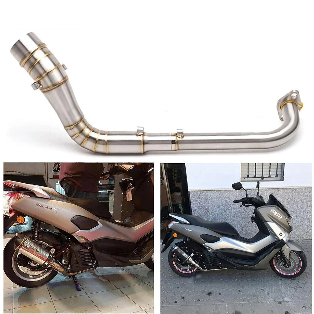 

For YAMAHA NMAX 155 N-MAX155 Motorcycle Exhaust Scooter Front Exhaust Middle Link Slip On Pipe NMAX155 Nmax v1 2015-2018