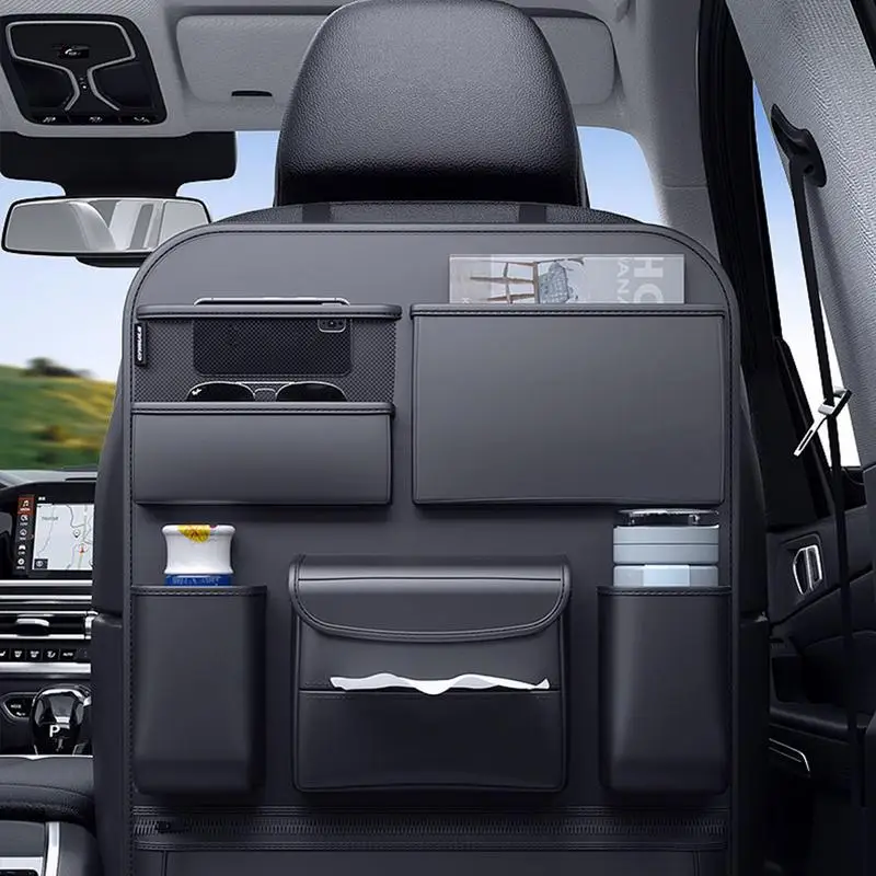 

Сумка для хранения на заднее сиденье автомобиля, коробка для хранения на заднее сиденье автомобиля, органайзер большой емкости, многофункциональная Водонепроницаемая защитная сумка на заднее сиденье